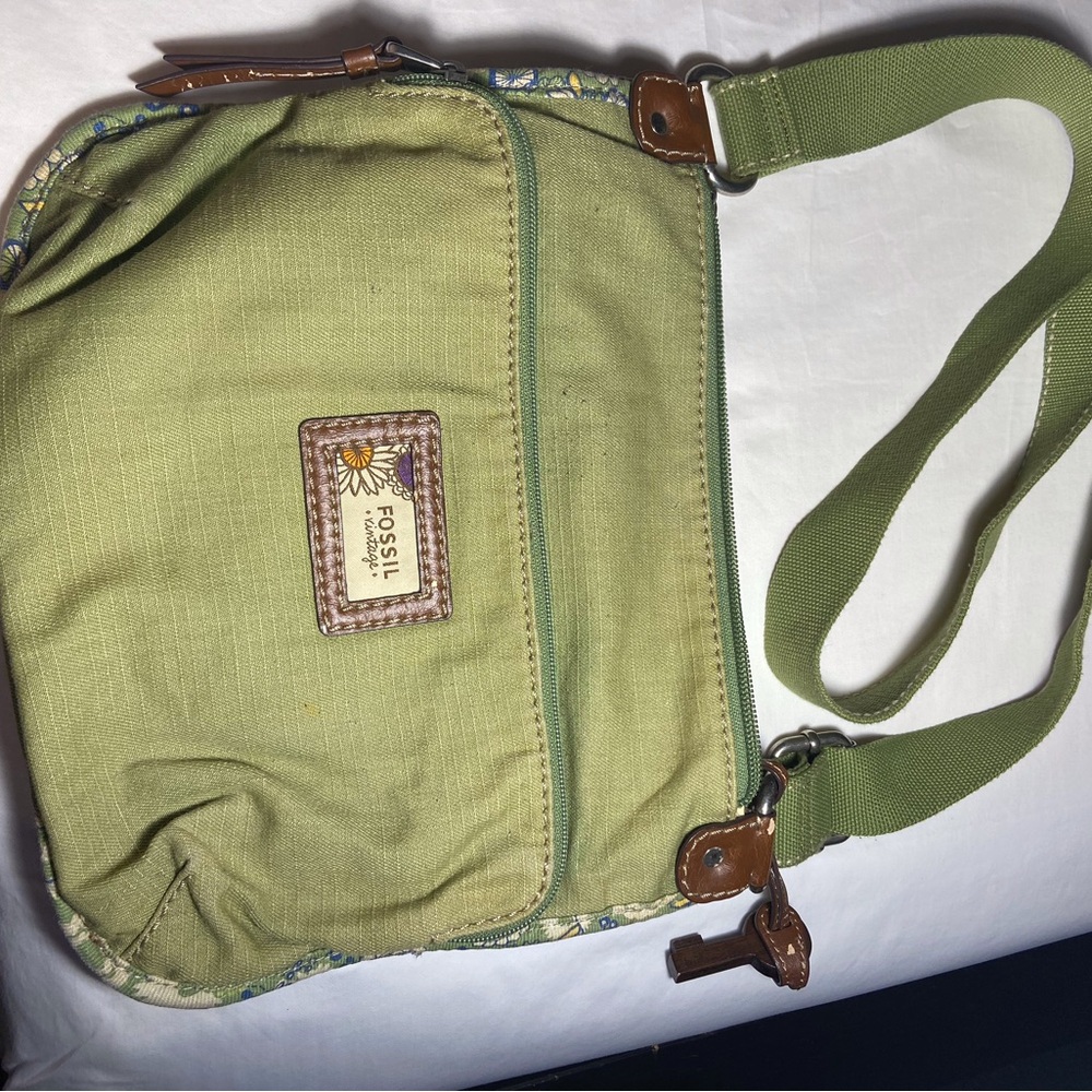 Fossil Olive Green Crossbody Bag